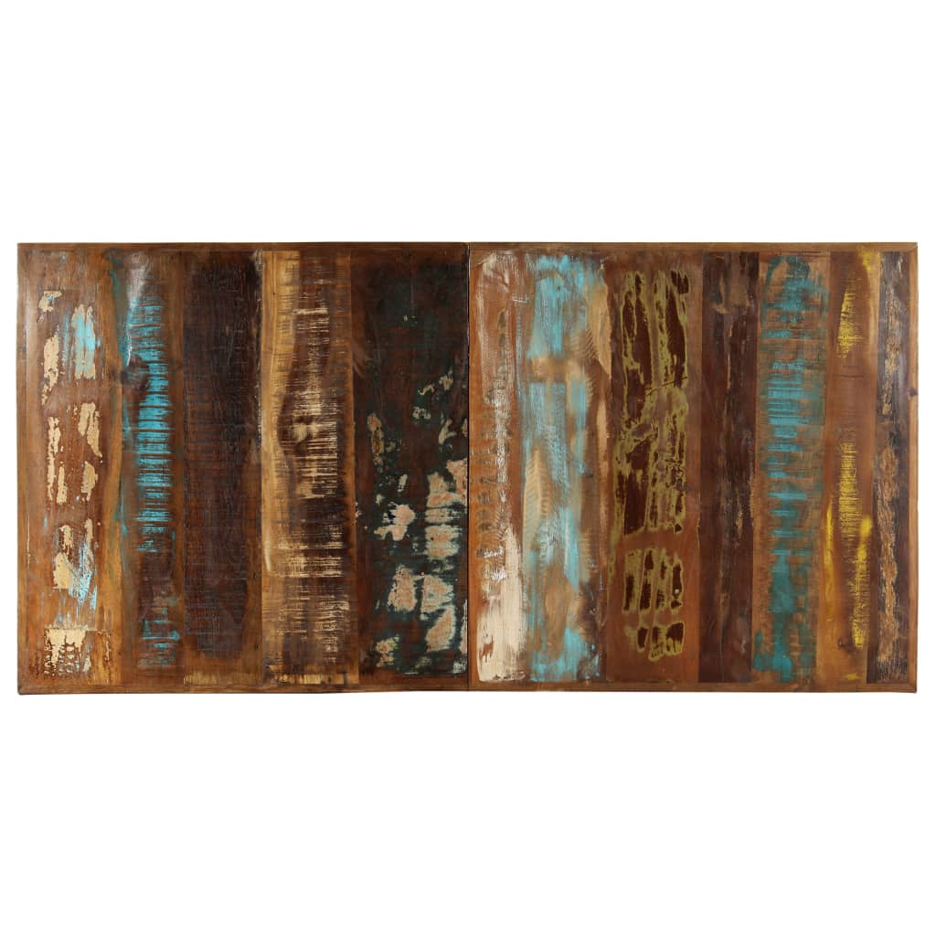 Blagovaonski stol od masivnog obnovljenog drva 160 x 80 x 75 cm