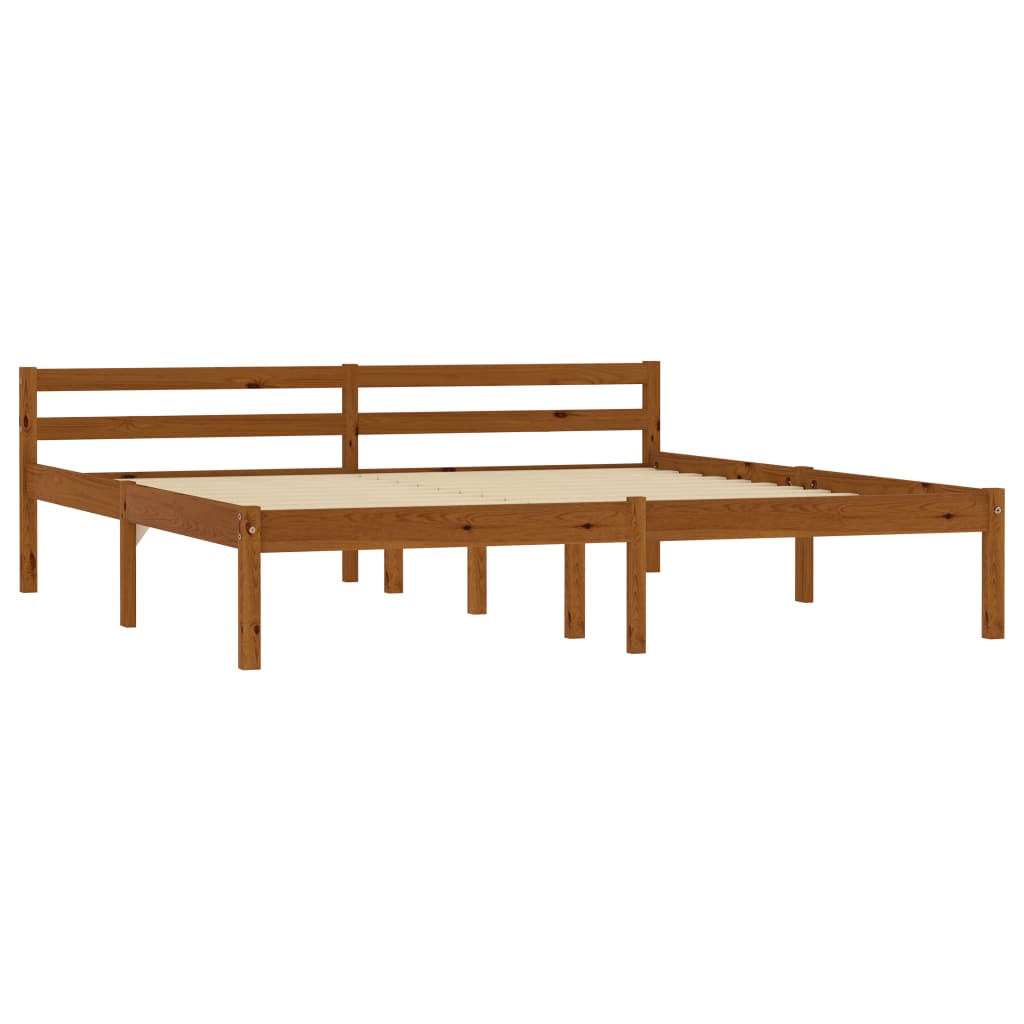 Okvir za krevet od masivne borovine boja meda 160 x 200 cm