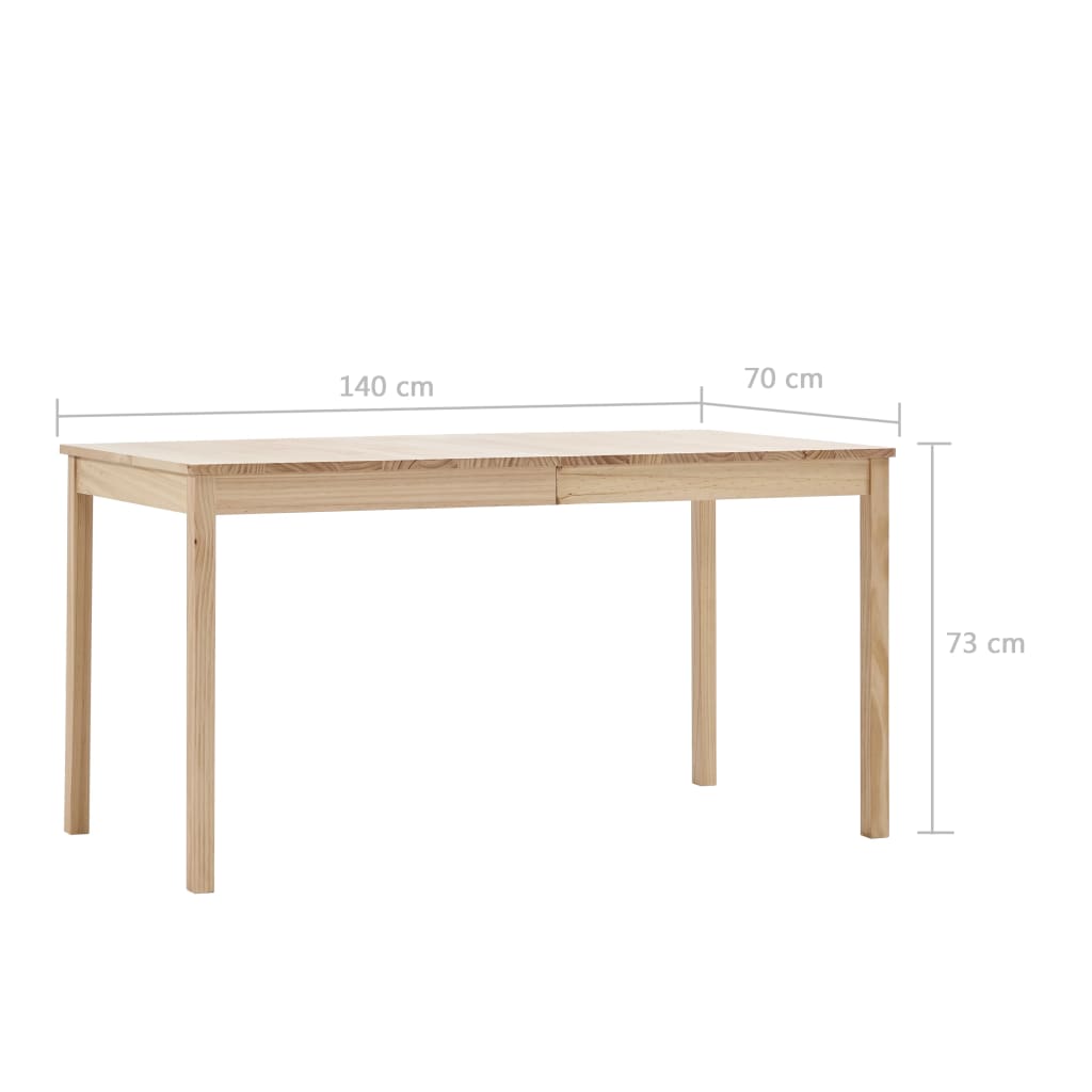 Blagavaonski stol 140 x 70 x 73 cm od borovine