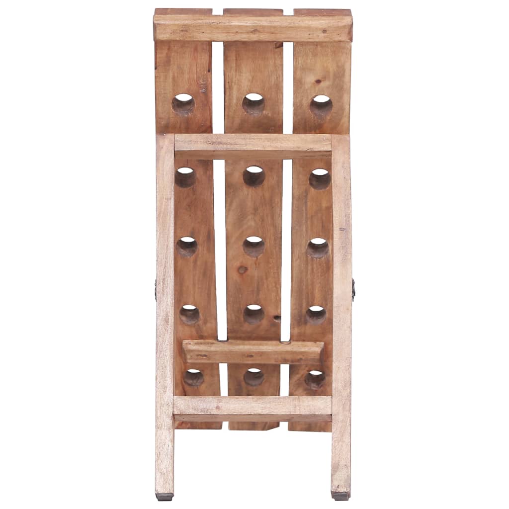Stalak za vino za 15 boca 26x50x70 cm masivno drvo mahagonija