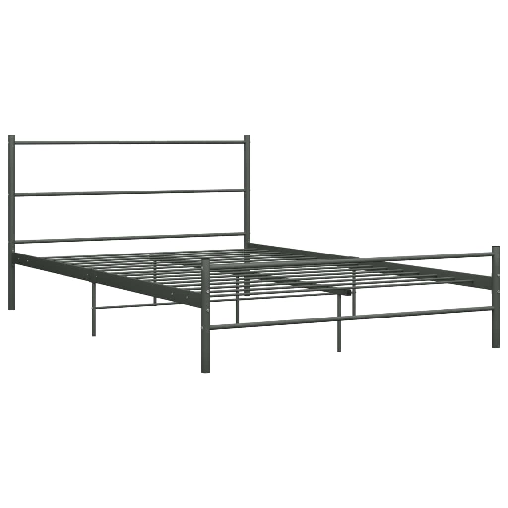 Okvir za krevet sivi metalni 120 x 200 cm