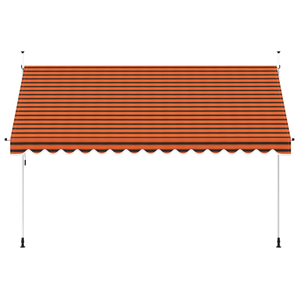 Tenda na ručno uvlačenje 400 cm narančasto-smeđa
