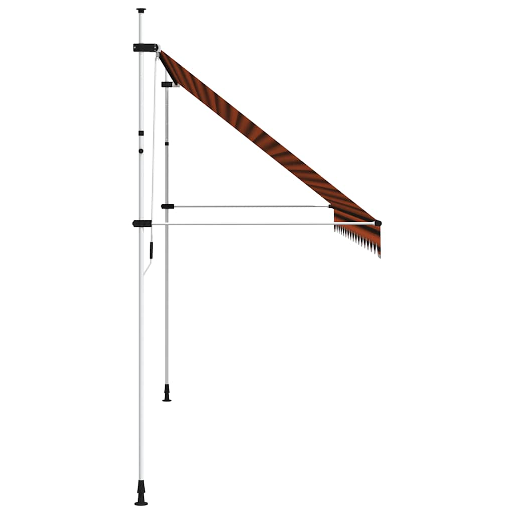 Tenda na ručno uvlačenje 400 cm narančasto-smeđa