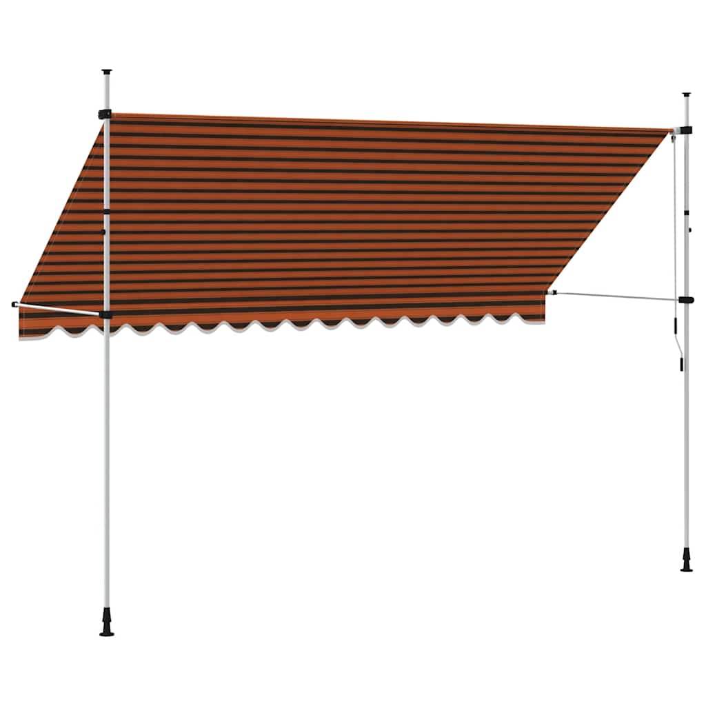 Tenda na ručno uvlačenje 400 cm narančasto-smeđa