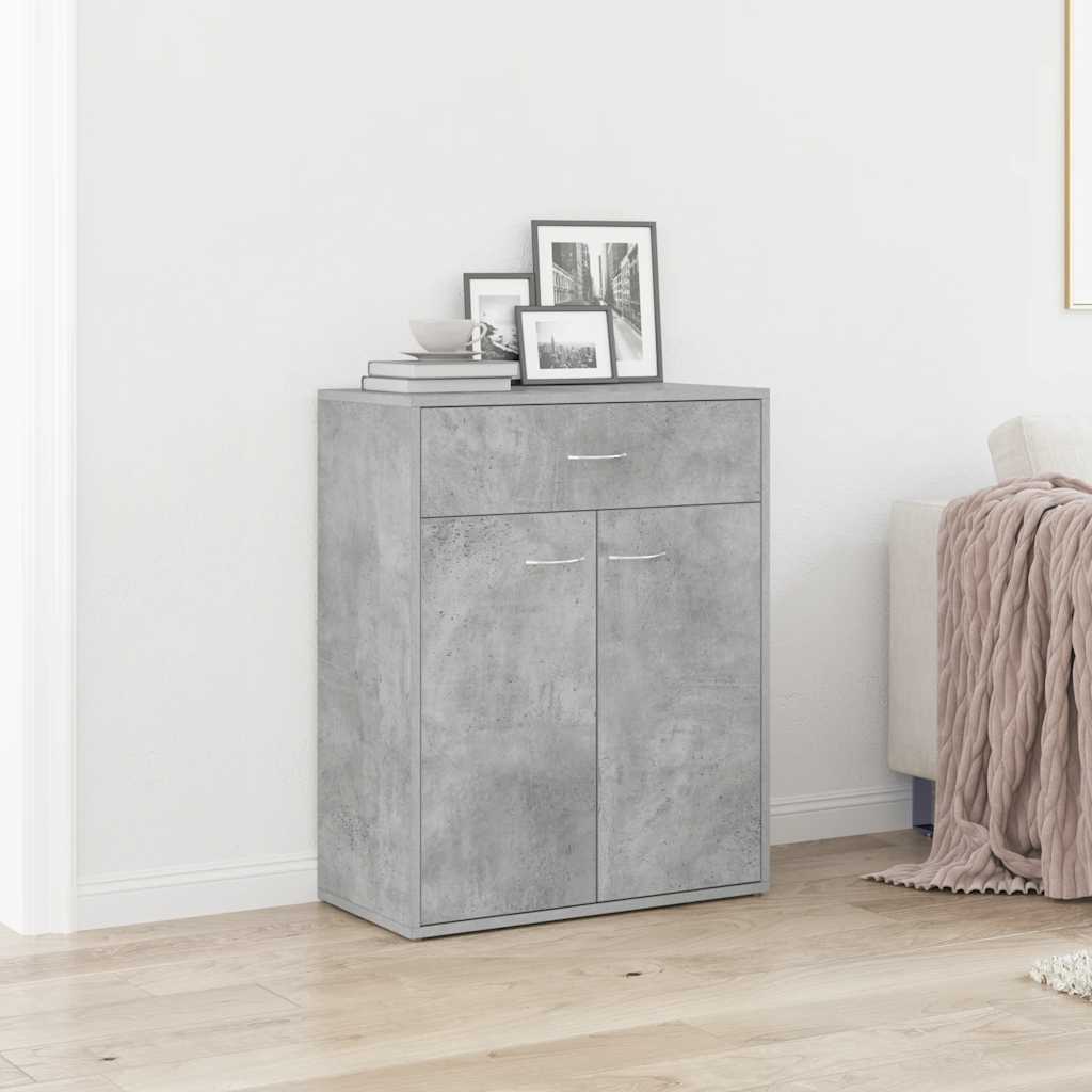 Komoda siva boja betona 60 x 30 x 75 cm od konstruiranog drva