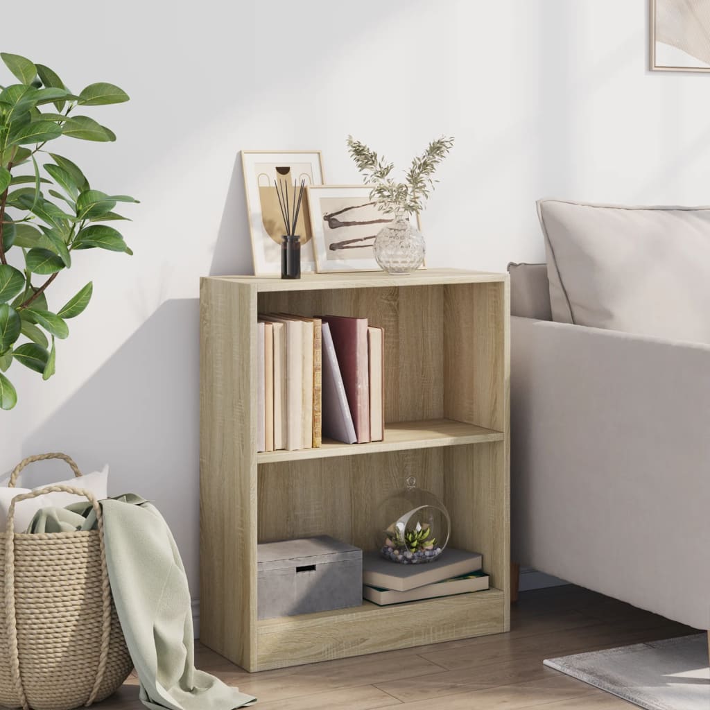 Polica za knjige hrast sonoma 60x24x76 cm konstruirano drvo