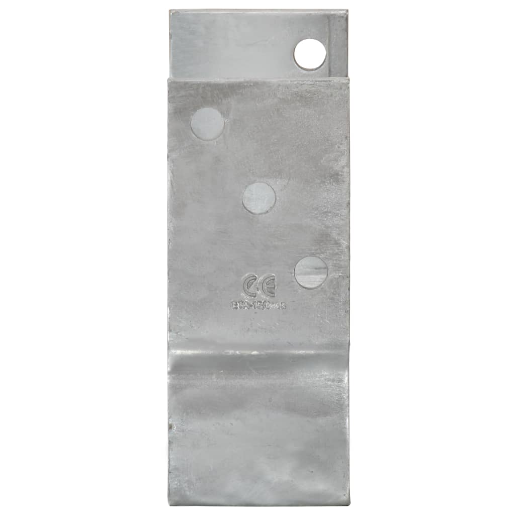 Sidra za ogradu 12 kom srebrne 10x6x15 cm pocinčani čelik