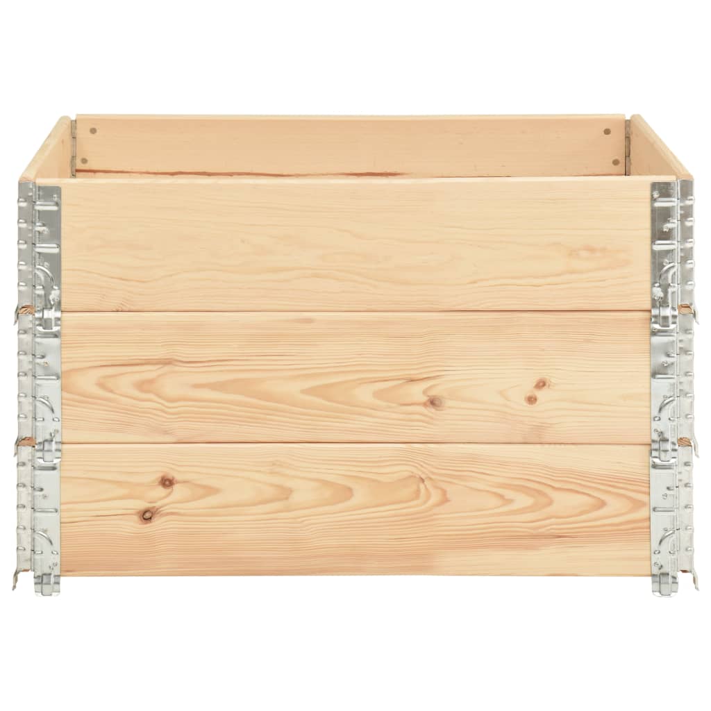 Okviri za palete 3 kom 100 x 100 cm od masivne borovine