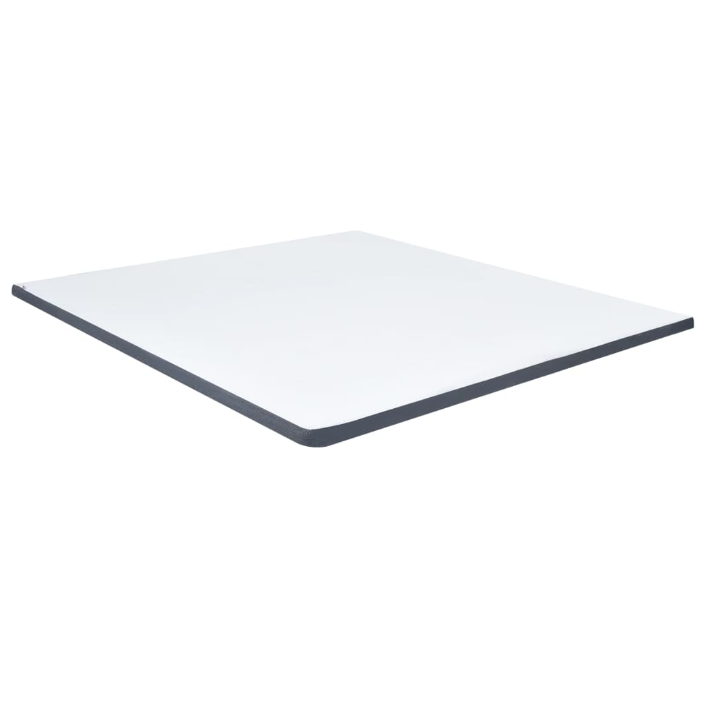 Krevet od tkanine s oprugama tamnosivi 200 x 200 cm