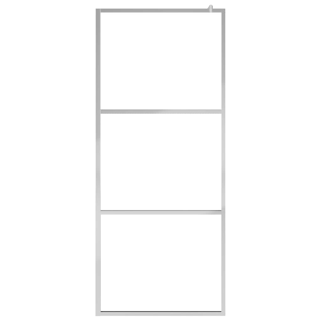 Pregrada za tuširanje s prozirnim staklom ESG 80 x 195 cm