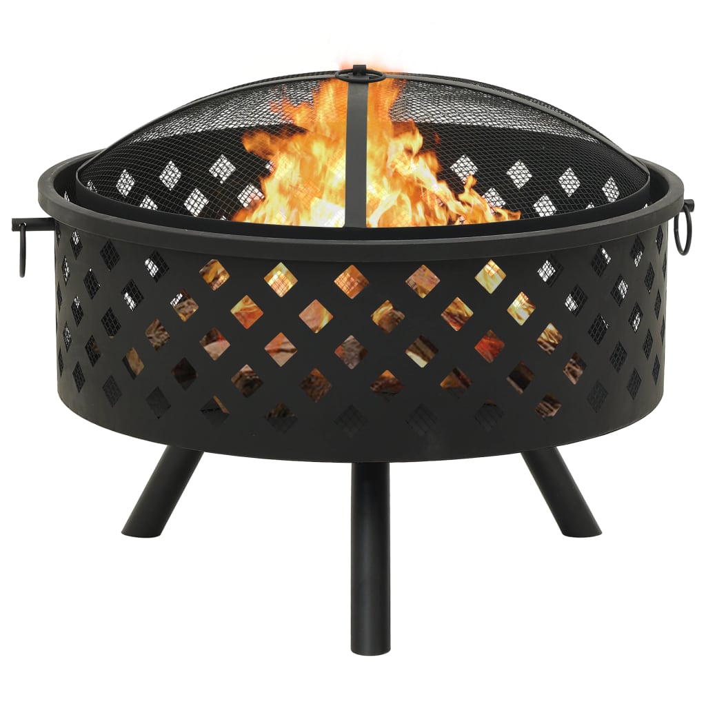 Posuda za vatru sa žaračem 68 cm XXL čelična