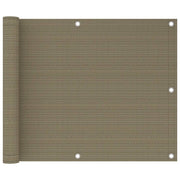Balkonski zastor smeđe-sivi 75 x 500 cm HDPE
