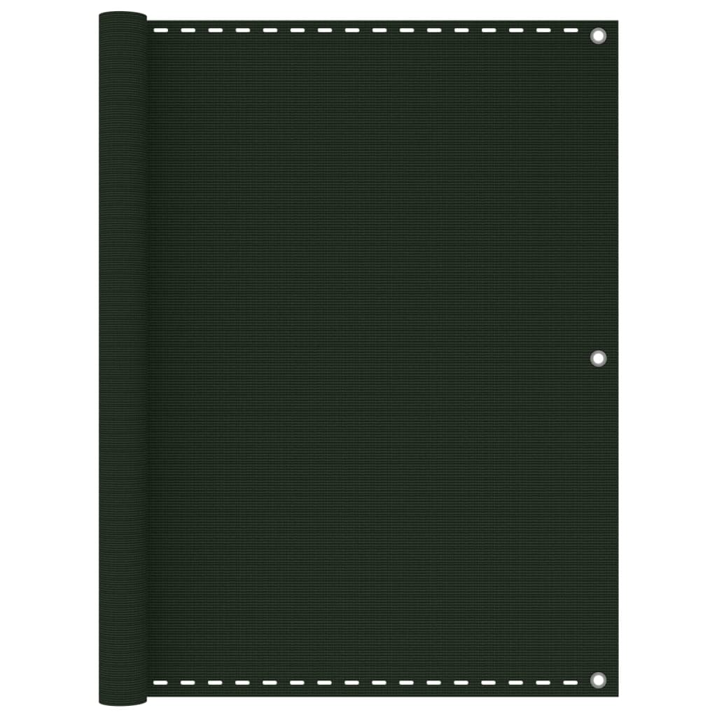 Balkonski zastor tamnozeleni 120 x 500 cm HDPE