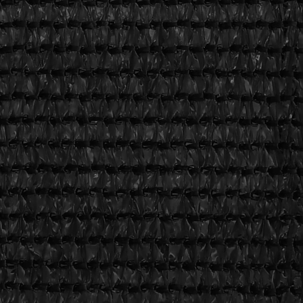 Balkonski zastor crni 90 x 600 cm HDPE