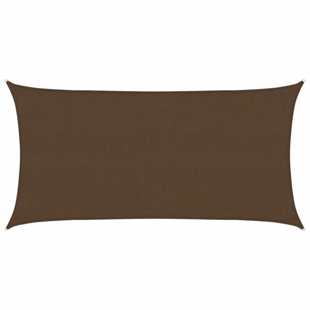 Jedro za zaštitu od sunca 160 g/m² smeđe 2,5 x 5 m HDPE