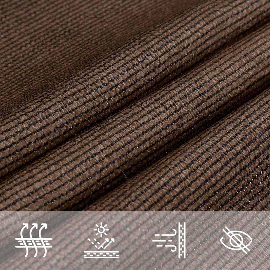 Jedro za zaštitu od sunca 160 g/m² Trapezoidno smeđe 4/5x4 m HDPE