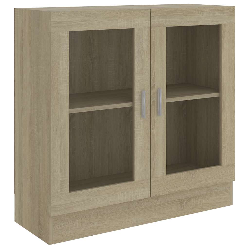 Vitrina boja hrasta sonome 82,5x30,5x80 cm konstruirano drvo