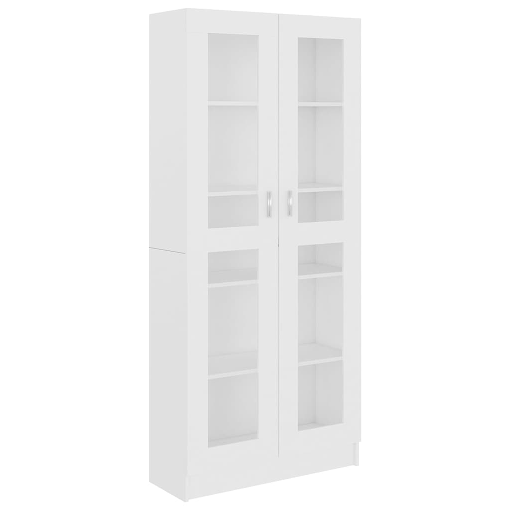 Vitrina bijela 82,5 x 30,5 x 185 cm konstruirano drvo