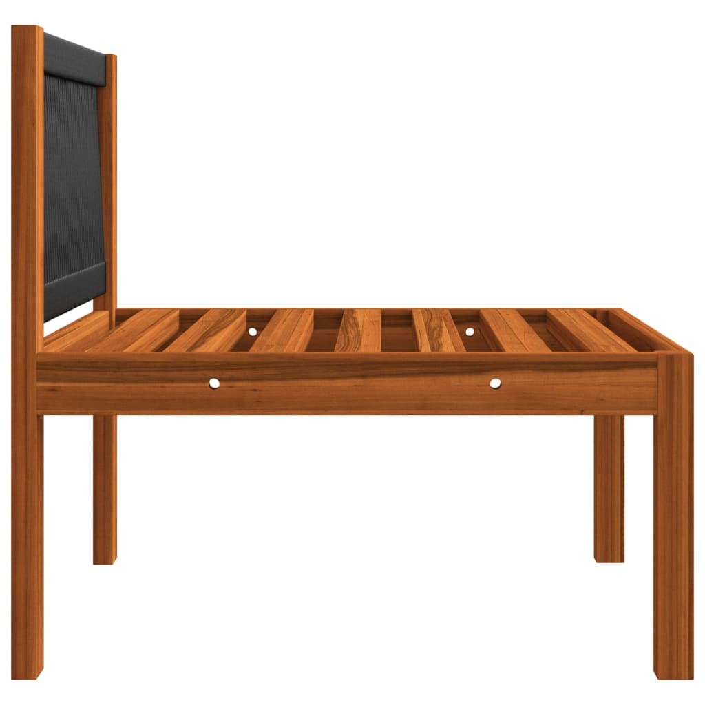 Vrtni set za sjedenje s jastucima, 4 dijela, krem boje, 63x63 cm