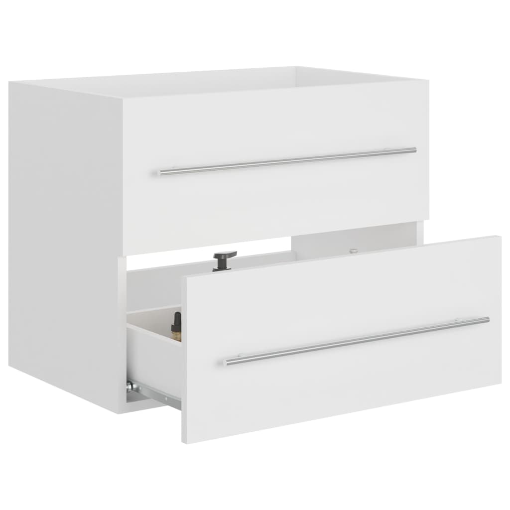 Ormarić za umivaonik bijeli 60 x 38,5 x 48 cm konstruirano drvo