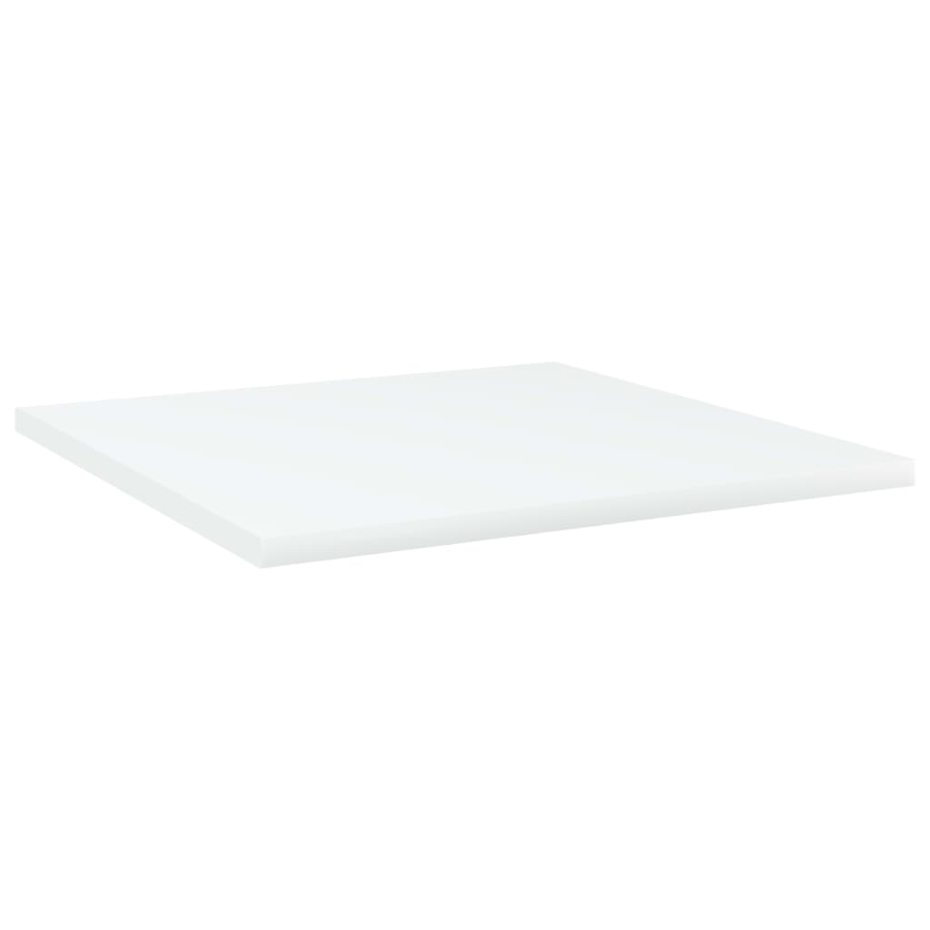 Police za knjige 4 kom bijele 40x40x1,5 cm konstruirano drvo