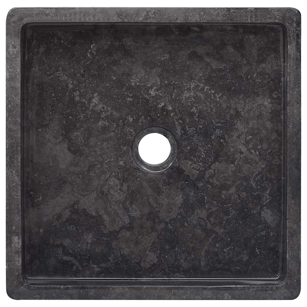Umivaonik crni 40 x 40 x 10 cm mramorni