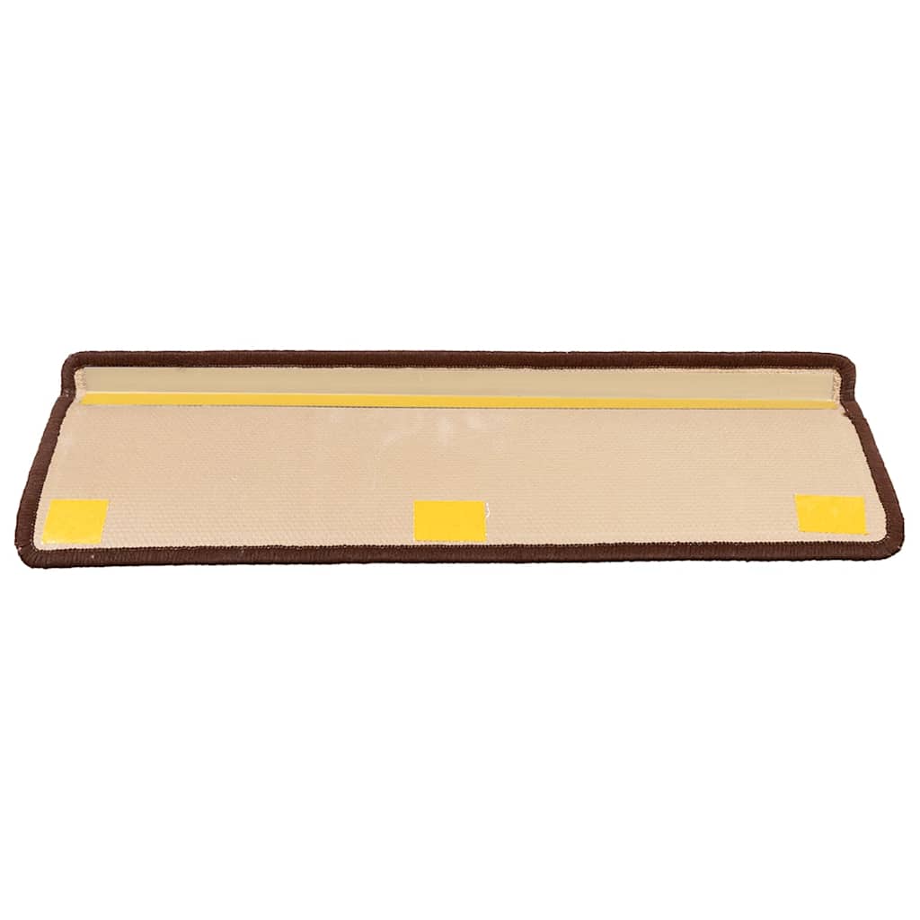 Otirači za stepenice samoljepljivi 5 kom 65x21x4 cm smeđi