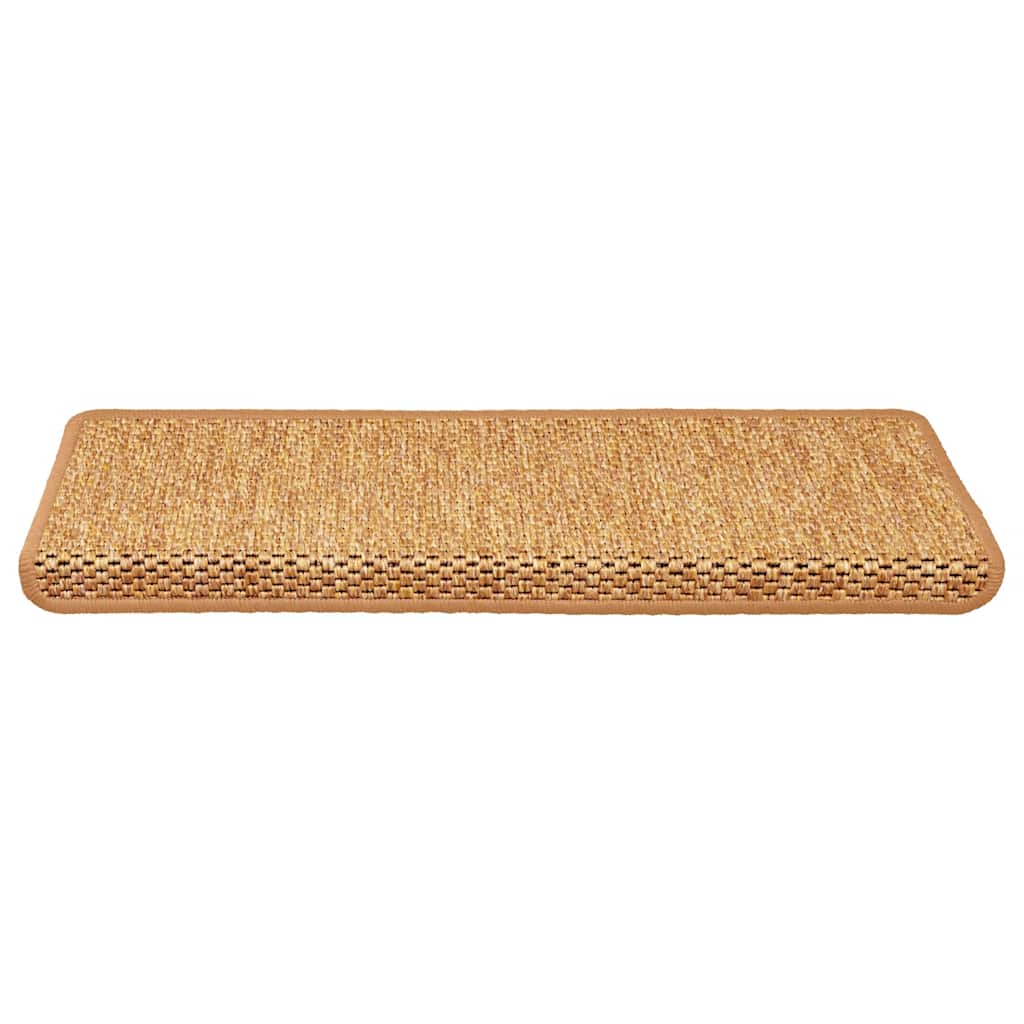 Samoljepljivi otirači za stepenice 15 kom 65x21x4 cm sisal