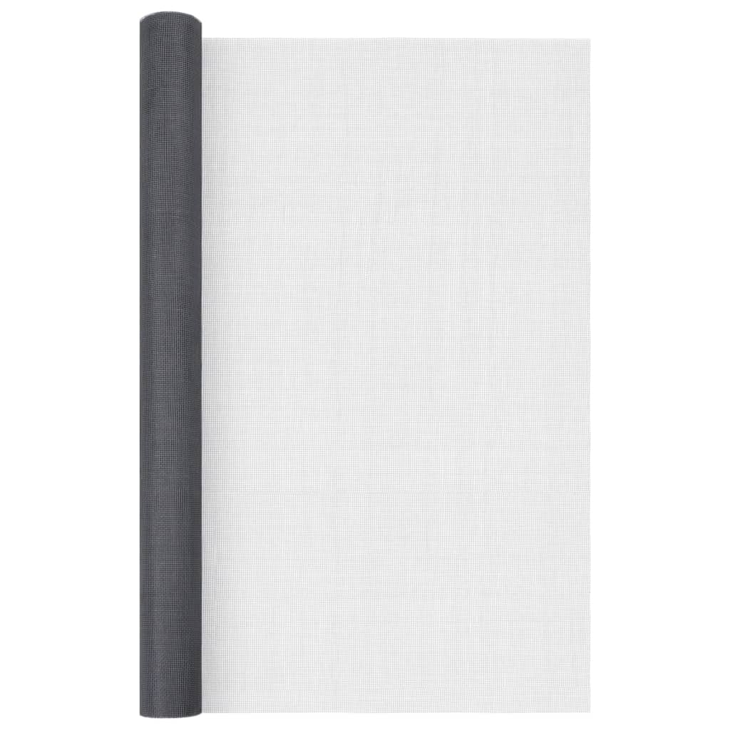 Mrežasti zaslon od stakloplastike 60 x 2000 cm sivi