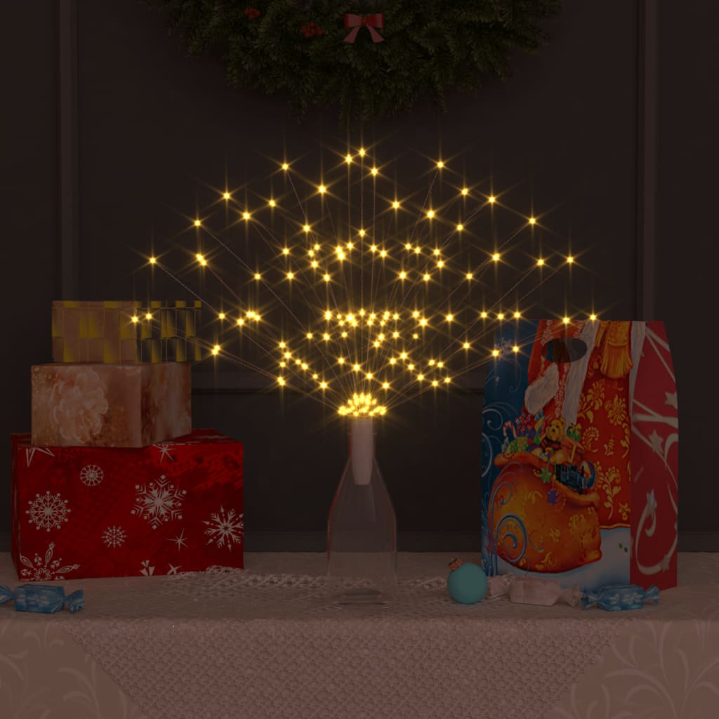 Božićno svjetlo s izgledom vatrometa toplo bijelo 20 cm 140 LED