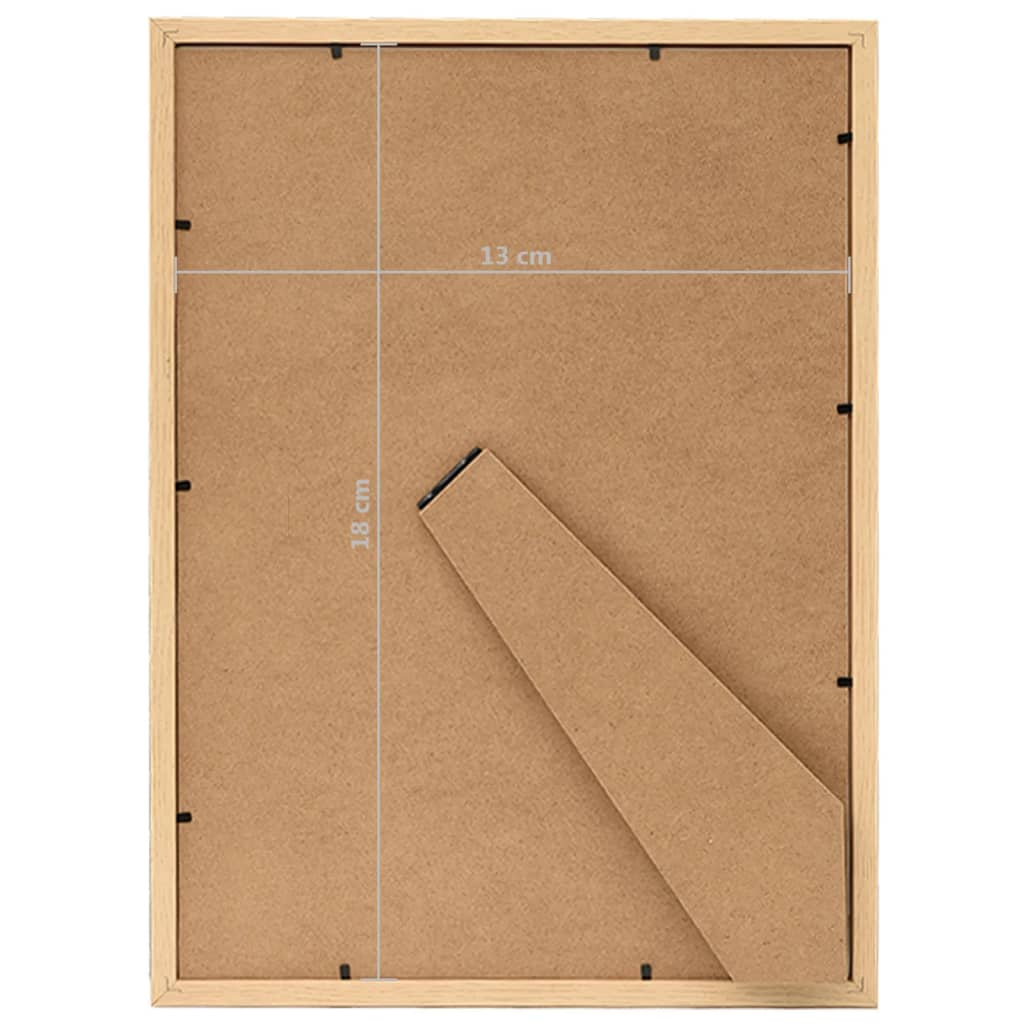 Okviri za fotografije 5 kom za stol boja hrasta 13 x 18 cm