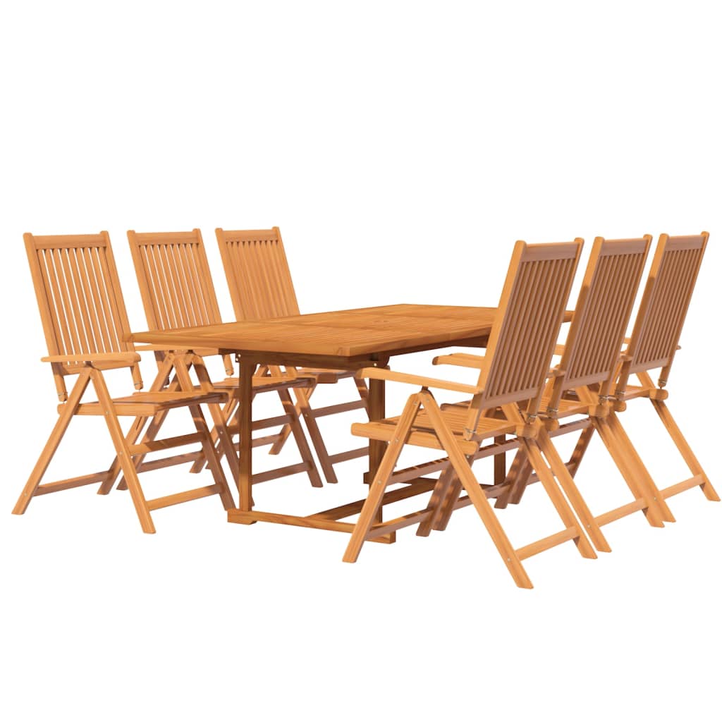 7-dijelni vrtni blagovaonski set od masivnog bagremovog drva 150-200 cm