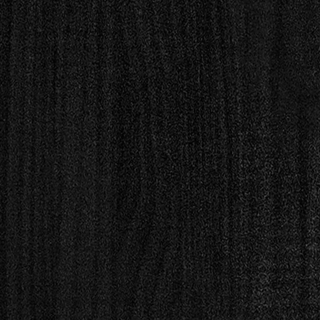 Ormarić za knjige s 4 razine crni 100 x 30 x 140 cm od borovine