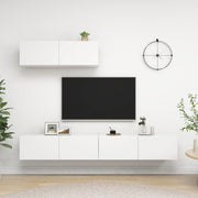TV ormarići 3 kom bijeli od konstruiranog drva