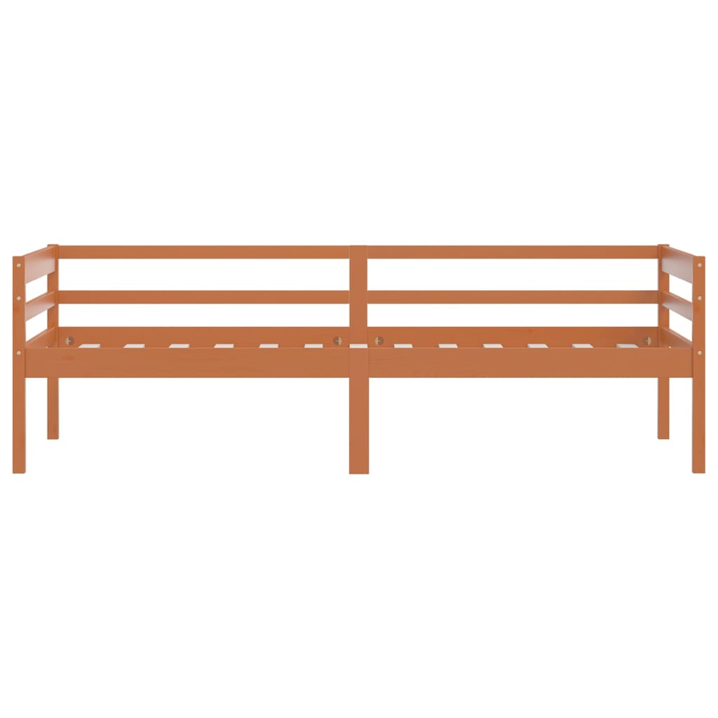 Okvir za krevet od masivne borovine smeđa boja meda 90 x 200 cm