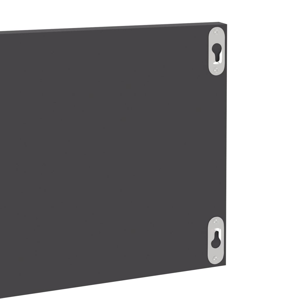 Zidne police 4 kom sjajne sive 80x11,5x18 cm konstruirano drvo
