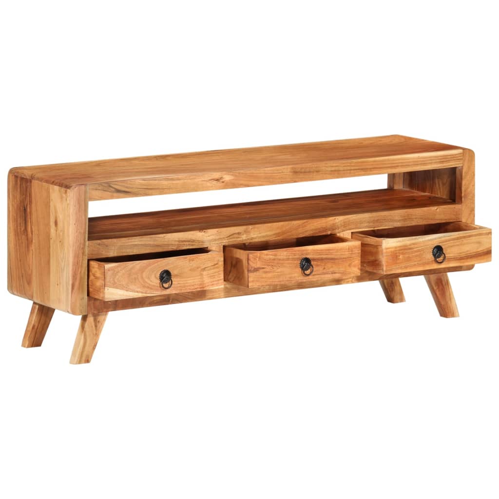 TV ormarić 110 x 30 x 40 cm od masivnog bagremovog drva