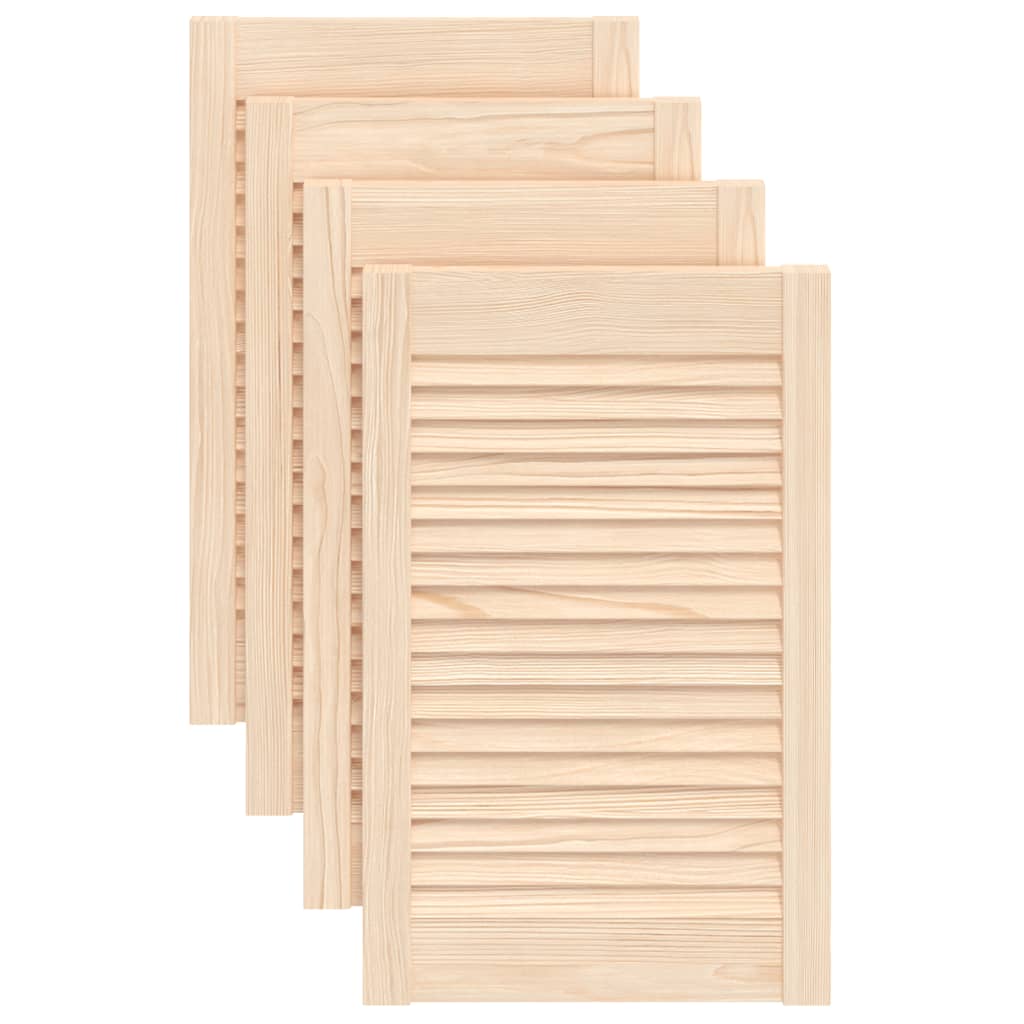 Vrata za ormarić rešetkasti dizajn 4 kom 61,5x39,4 cm borovina