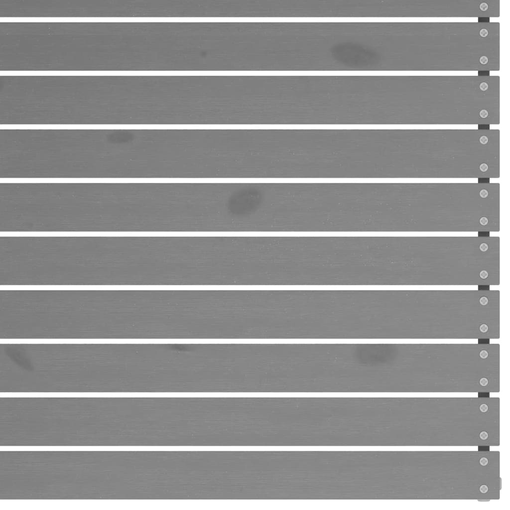 9-dijelna vrtna garnitura od masivne borovine siva