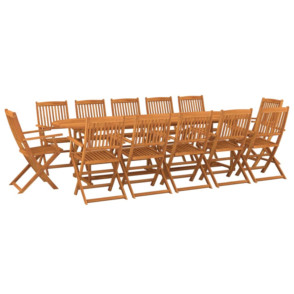 13-dijelni vrtni blagovaonski set 280x90x75 cm bagremovog drva