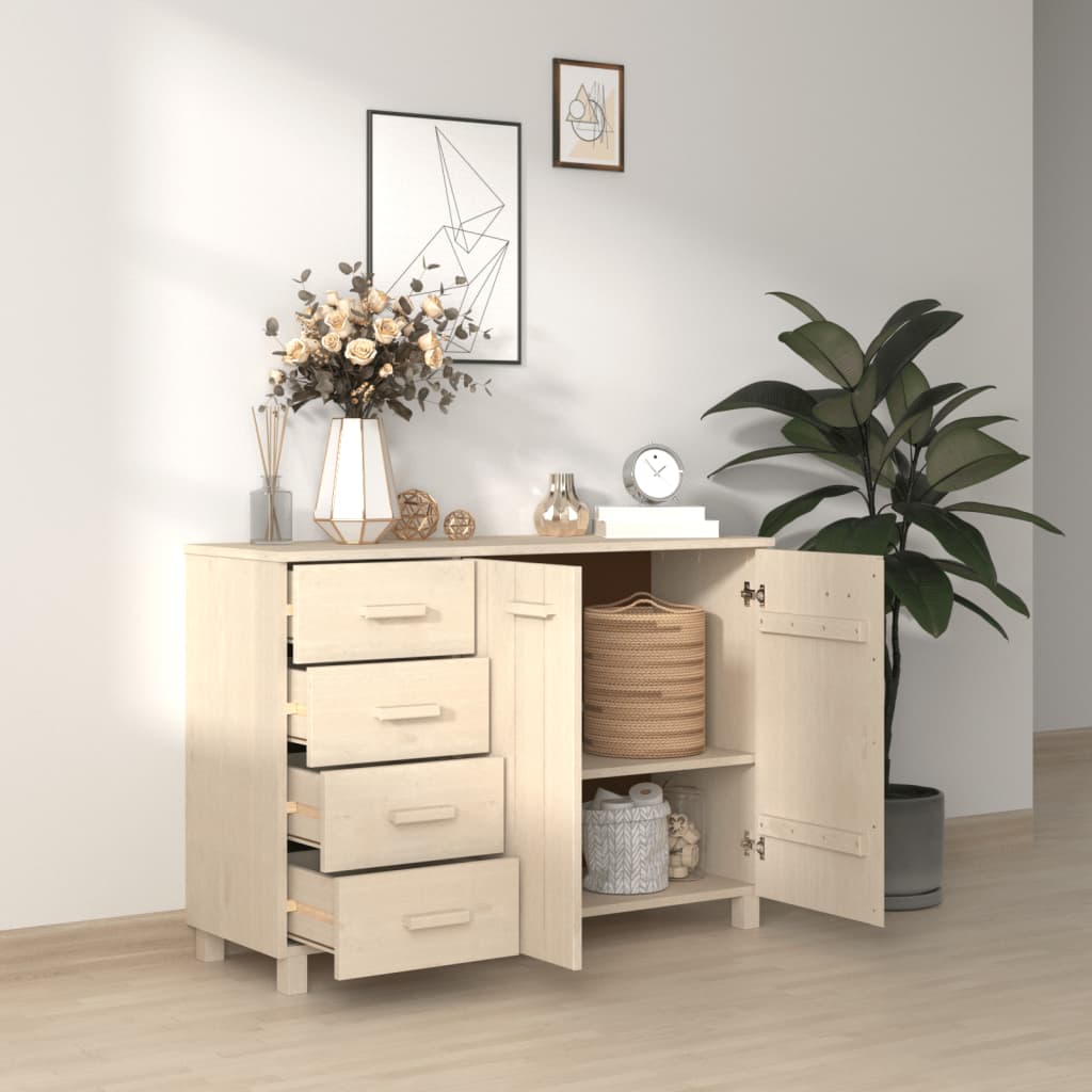 Komoda HAMAR boja meda 113 x 40 x 80 cm od masivne borovine