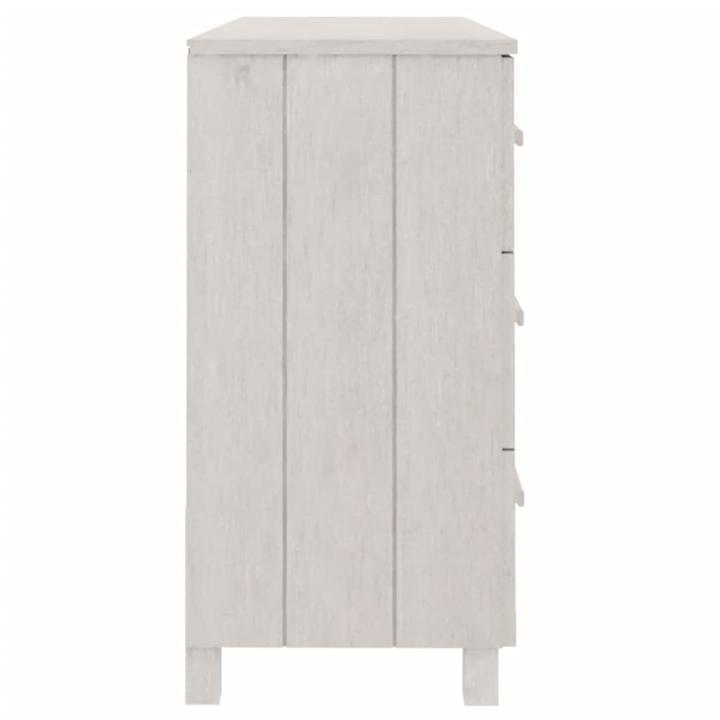 Komoda HAMAR bijela 113 x 40 x 80 cm od masivne borovine