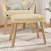Tabure krem bijeli 45x29,5x35 cm baršunasti