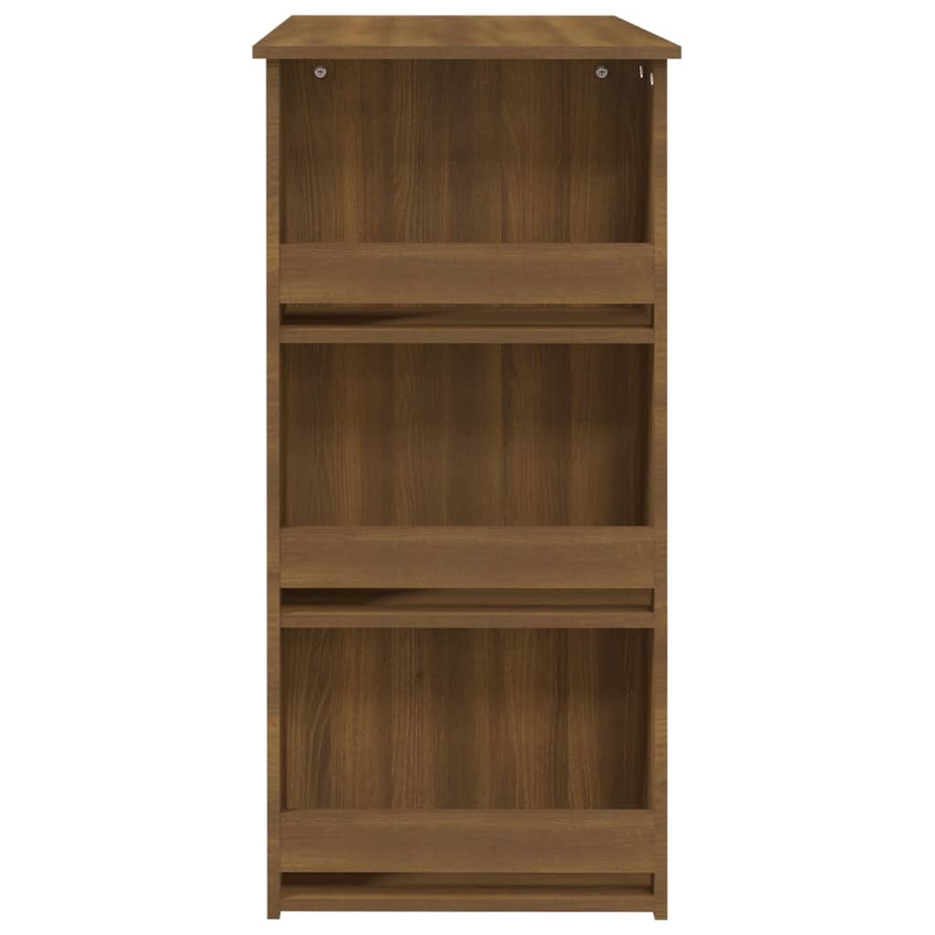 Barski stol sa stalkom smeđa boja hrasta 102x50x103,5 cm drveni