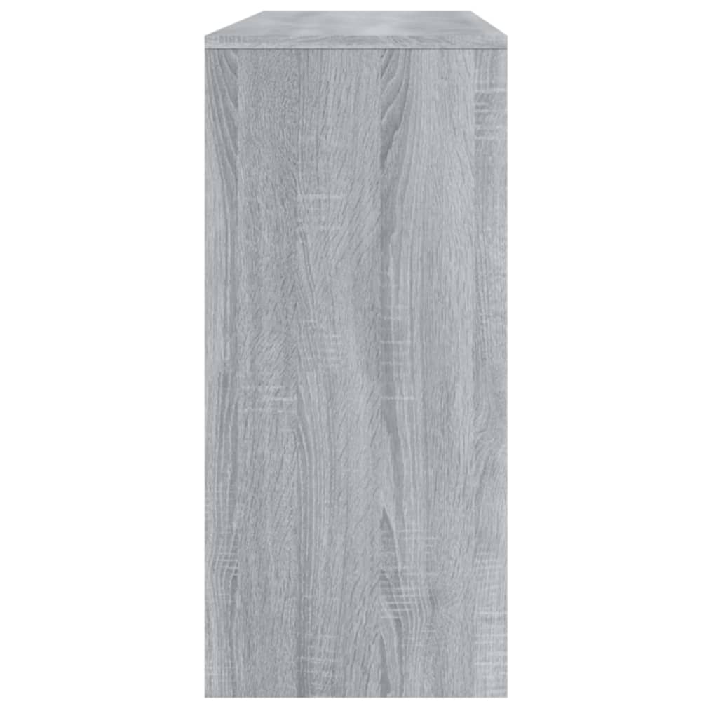 Konzolni stol siva boja hrasta 100x35x76,5 cm konstruirano drvo