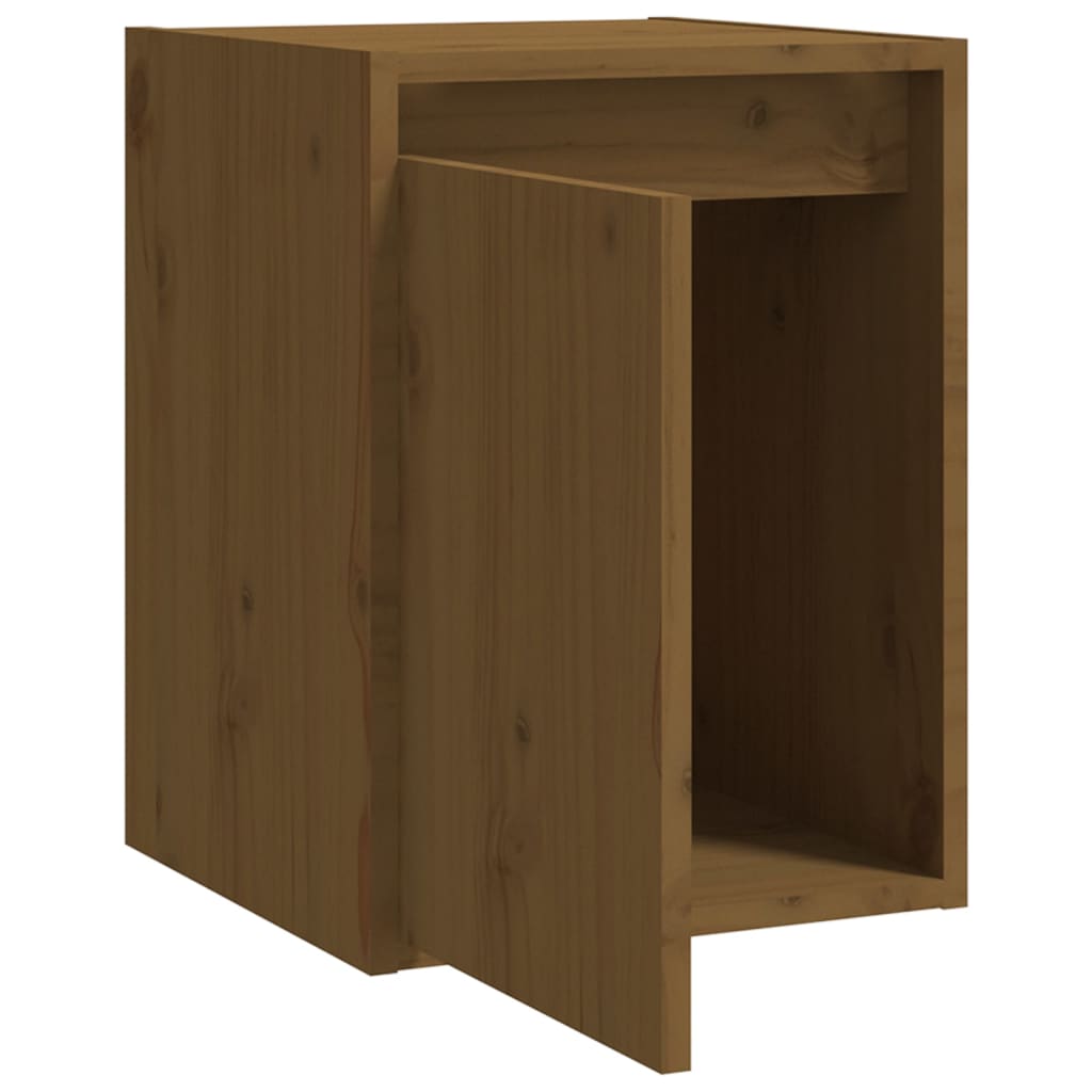 Zidni ormarići 2 kom boja meda 30x30x40 cm od masivne borovine