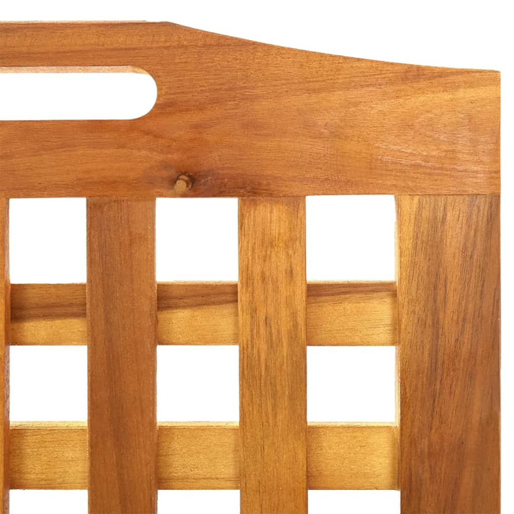Sobna pregrada s 4 panela 162x2x115 cm masivno bagremovo drvo