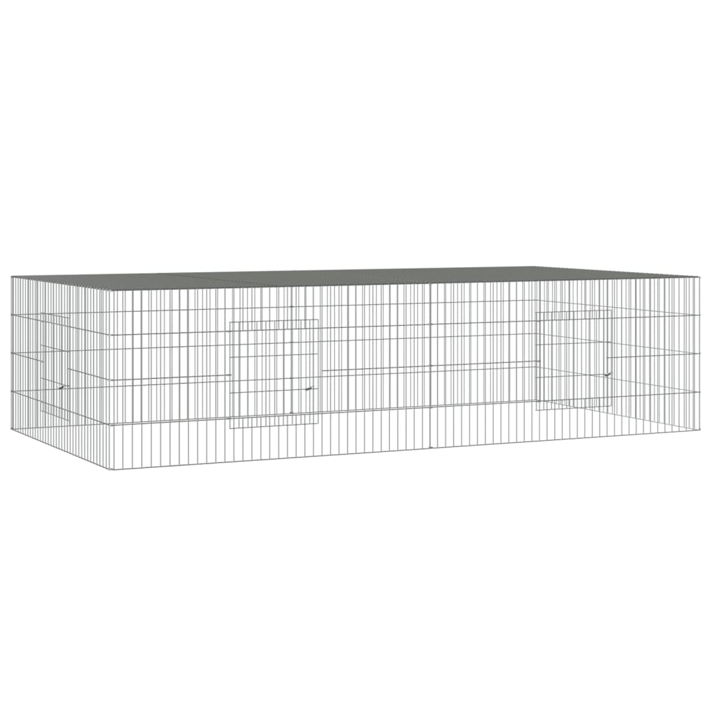 Kavez za zečeve s 2 panela 220x110x55 cm od pocinčanog željeza