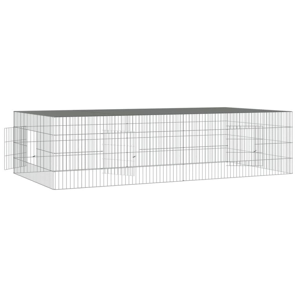 Kavez za zečeve s 2 panela 220x110x55 cm od pocinčanog željeza