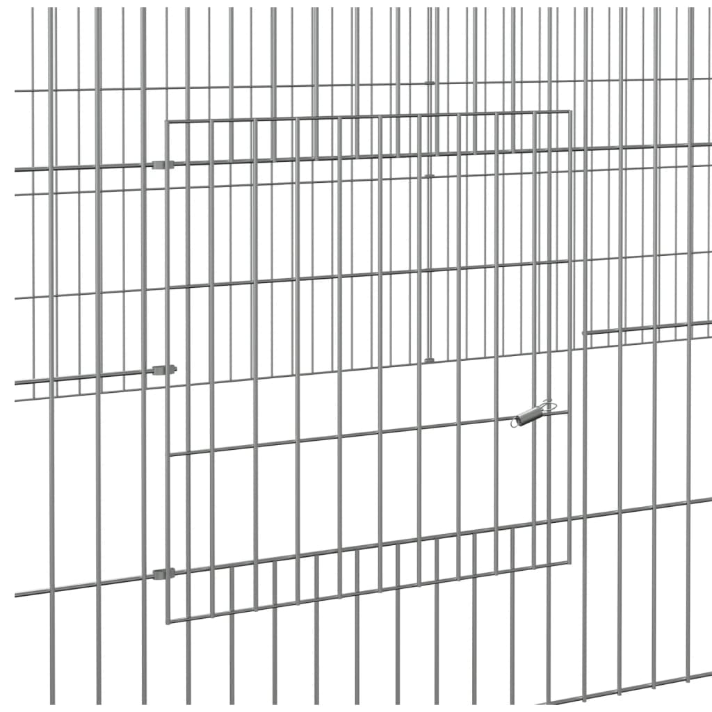 Kavez za zečeve s 2 panela 220x110x55 cm od pocinčanog željeza